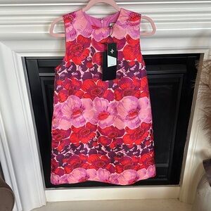 Tuckernuck Size Medium Poppy Stripe Marlowe Pink, Red, and Purple Dress NWT